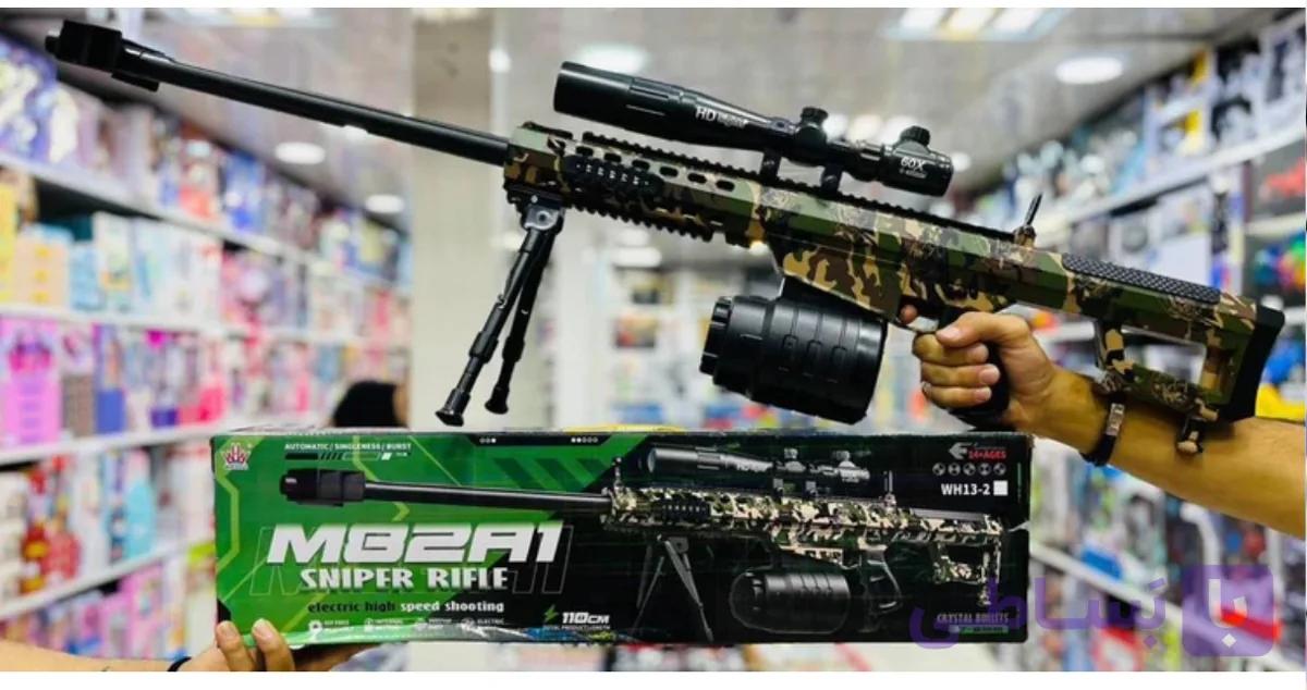 تفنگ اسنایپر تیر ژله ای رگباری دوربین دار بزرگ HD X60 شرکت wow اصلی با ارسال فوری