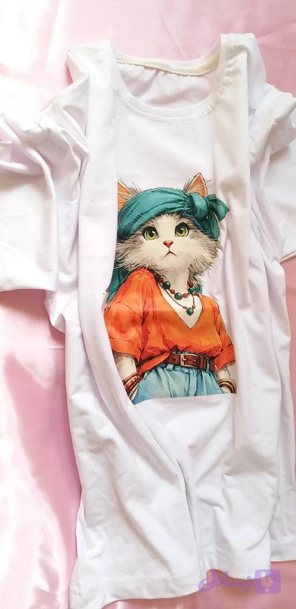 تیشرت گربه تک
