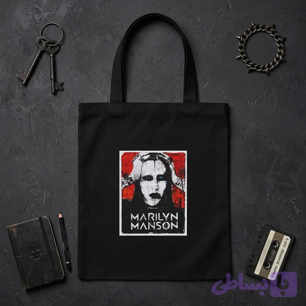 تت بگ پارچه‌ای مشکی مرلین منسون