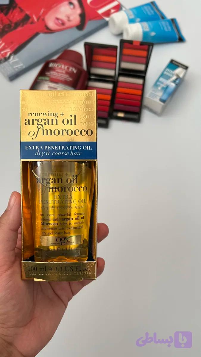 روغن آرگان ضد وز و نرم کننده مو اوجی ایکس ogx