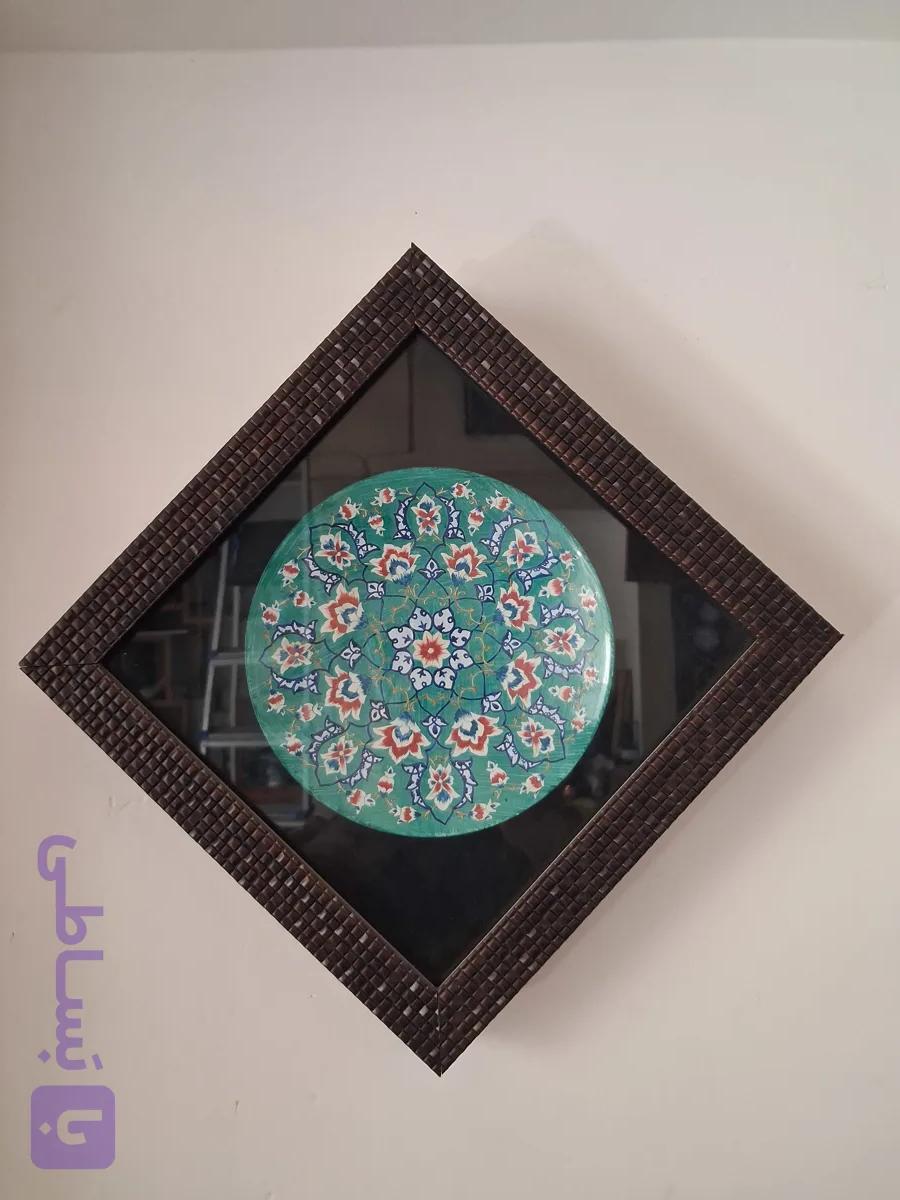 بشقاب ۱۶سانتی ساده با قاب پی وی سی