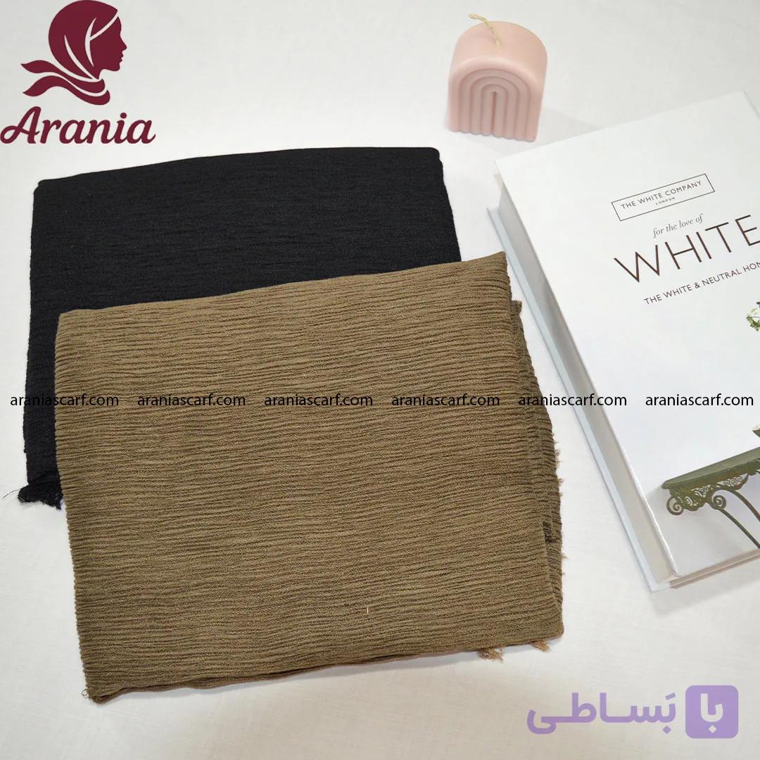 شال پلیسه چهار طرف ریش ساده کد 1057 — تصویر 1