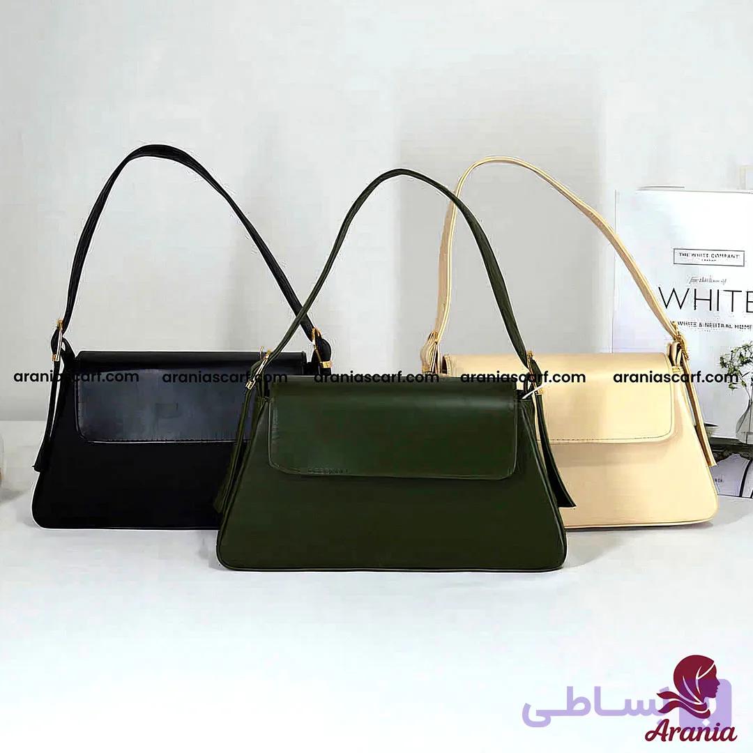 کیف دستی زنانه مشکی مجلسی کد 4515 — تصویر 1