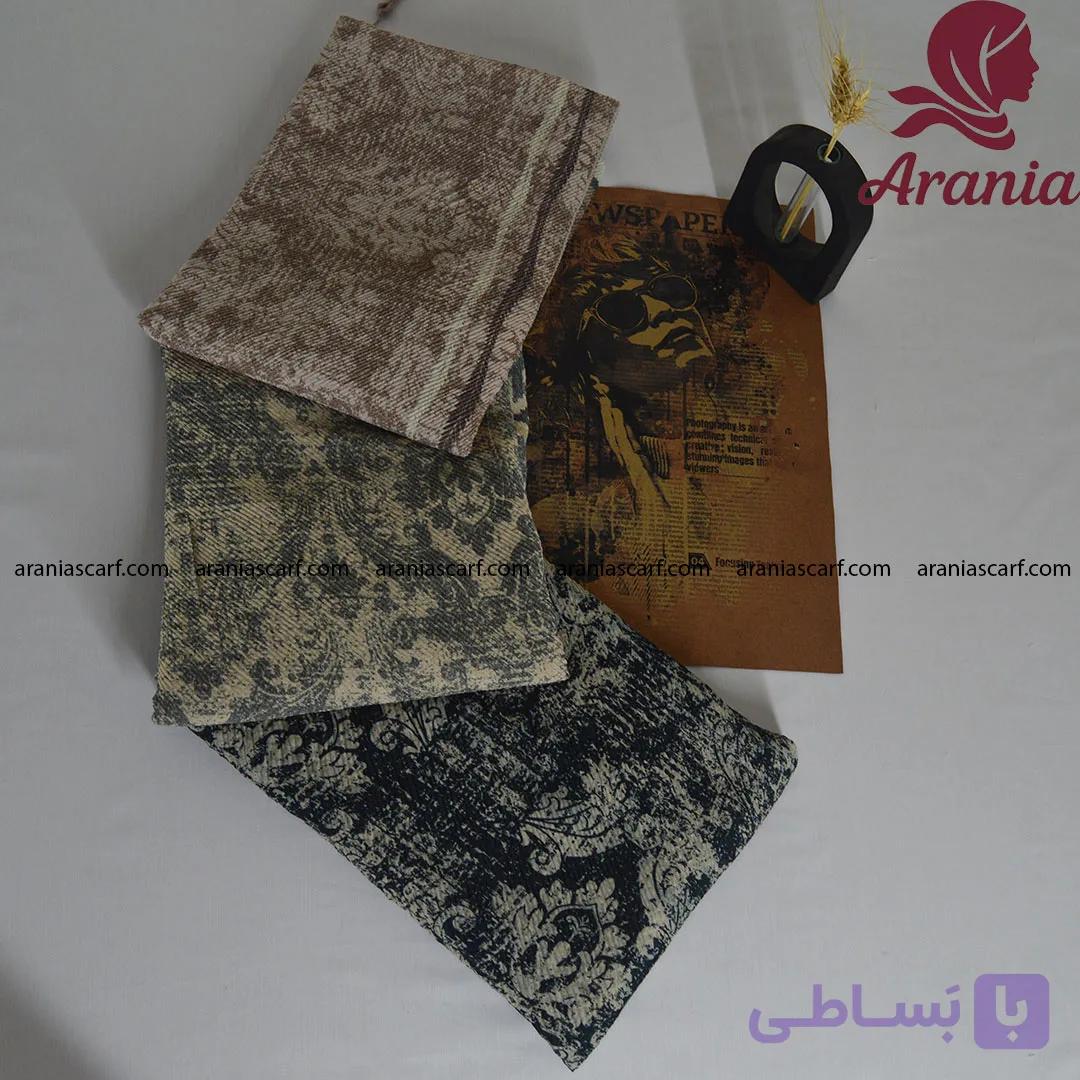 روسری پلیسه طرح وارداتی ریچموند کد 1520 — تصویر 1