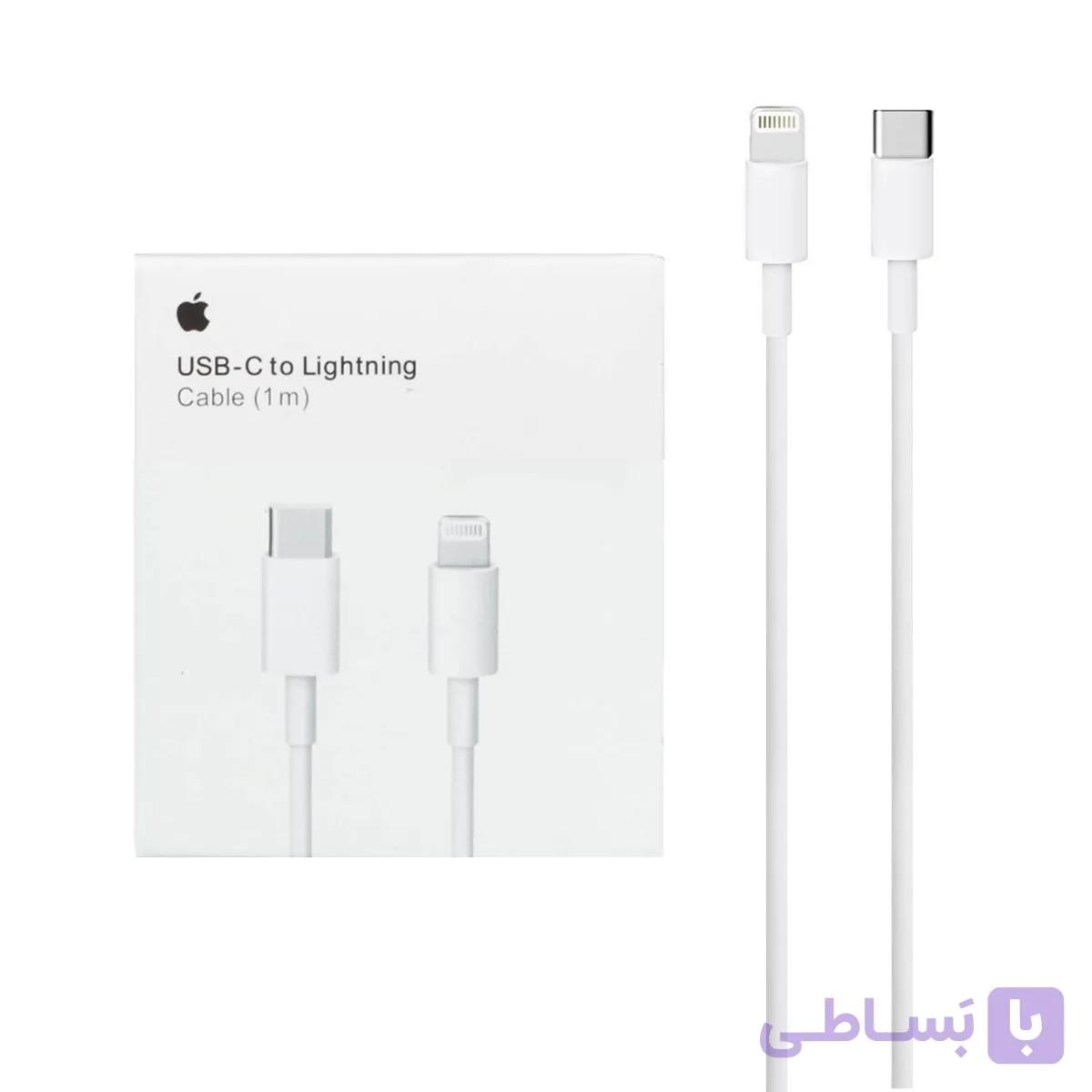 کابل شارژ آیفون 13 پک دار مدل A1703 - سفید - MMS