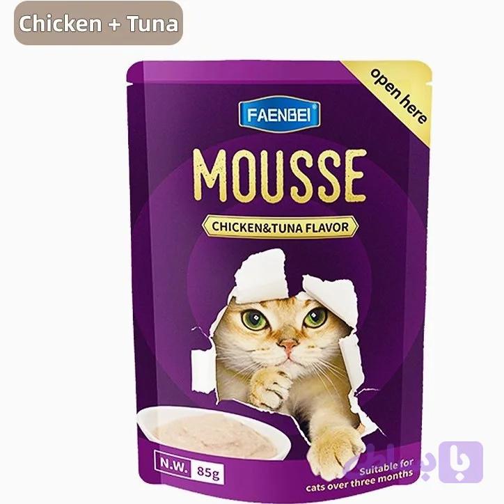 پوچ گربه فنبی موس با طمع گوشت ماهی تن