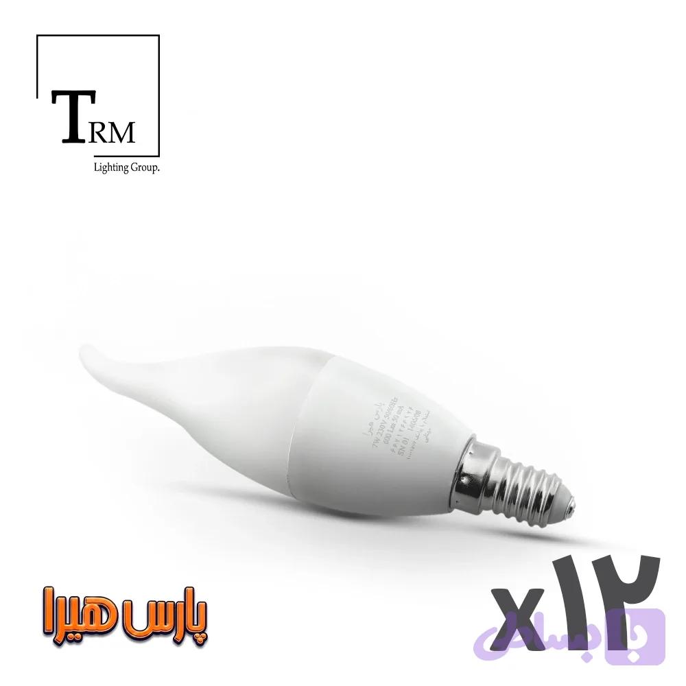 لامپ 7وات اشکی پارس‌هیرا پایه E14 بسته 12عددی — تصویر 1