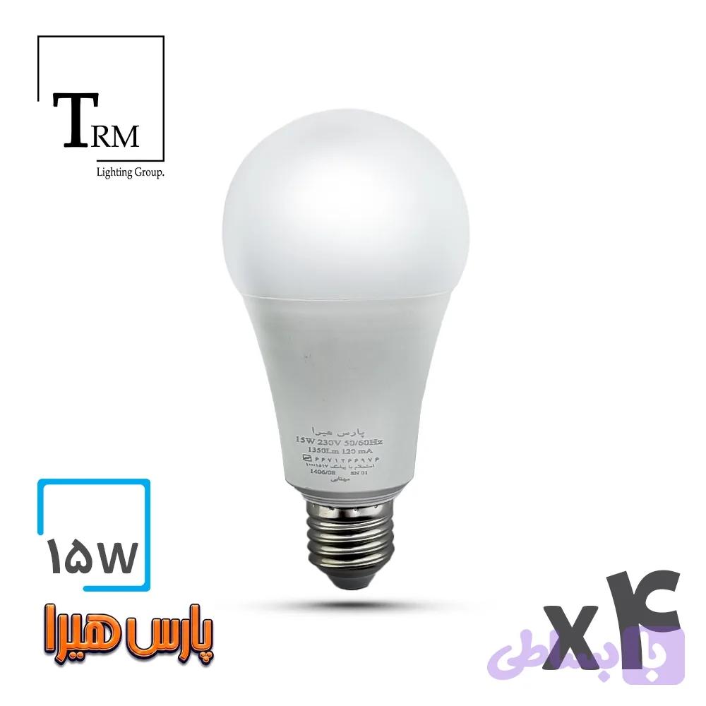 لامپ LED حبابی 15وات پارس هیرا پایهE27 بسته 4عددی