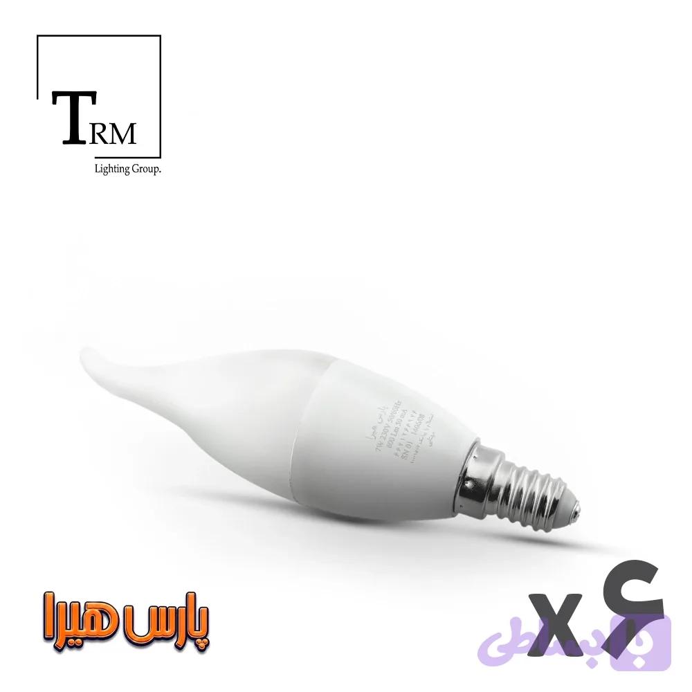 لامپ 7وات اشکی پارس‌هیرا پایه E14 بسته 6عددی — تصویر 1