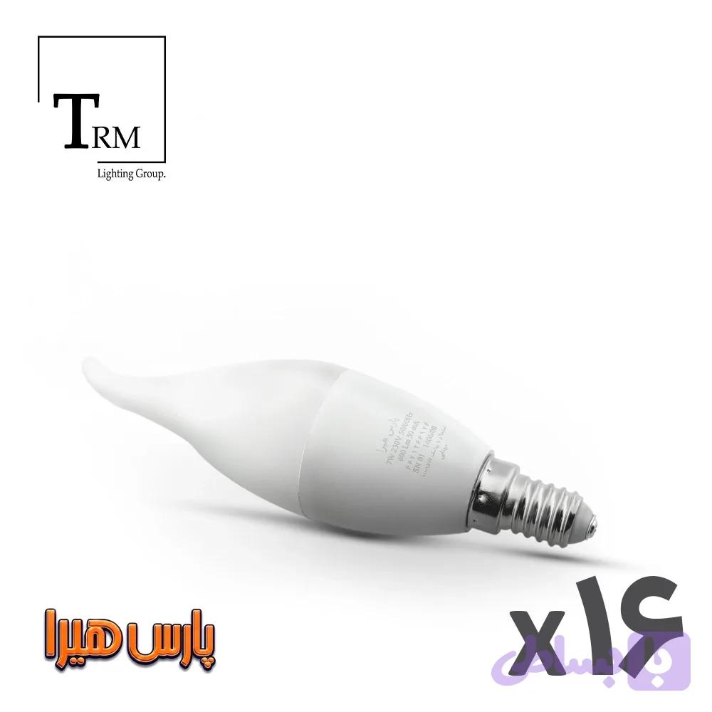 لامپ 7وات اشکی پارس‌هیرا پایه E14 بسته 16عددی — تصویر 1