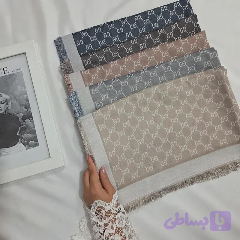 شال نخ کشمیر پاییزه دورریش گوچی — تصویر 1