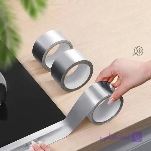 چسب نسوز نقره ای آلومینیومی — تصویر 1
