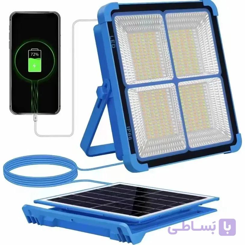پروژکتور خورشیدی و برقی 100 وات واقعی — تصویر 1