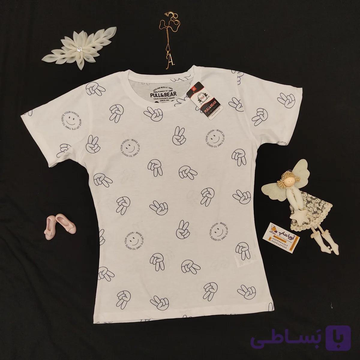 تی شرت زنانه و دخترانه پول اند بیر – کد 131 — تصویر 1