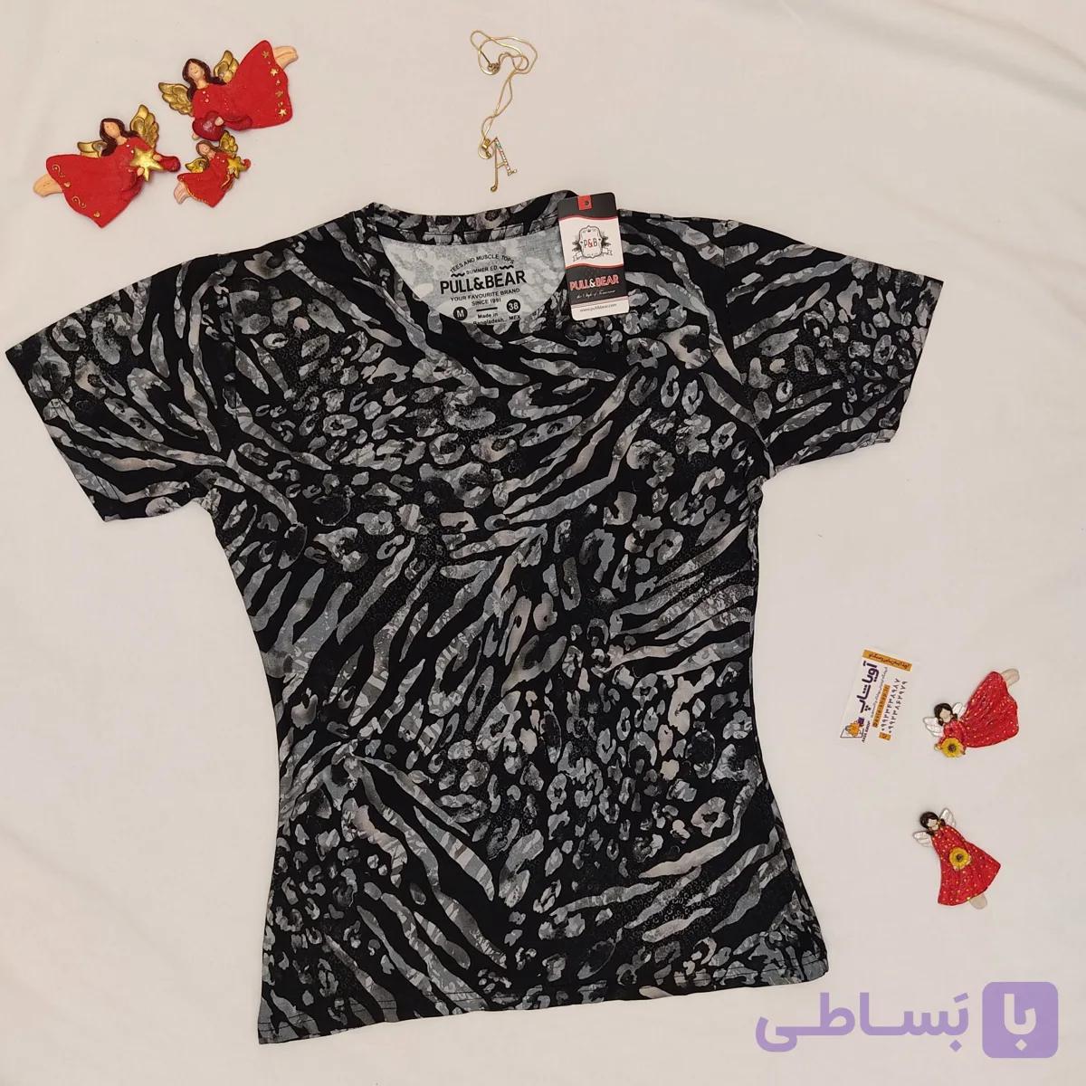 تی شرت زنانه و دخترانه پول اند بیر – کد 135 — تصویر 1