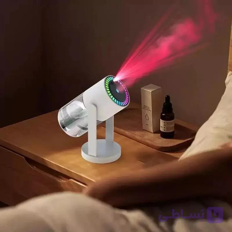 چراغ خواب و رطوبت‌ساز دوکاره Starry Night Light & Humidifier – از مه آرامش‌بخش و نمایش ستاره‌های LED مسحورکننده برای خواب بهتر لذت ببرید