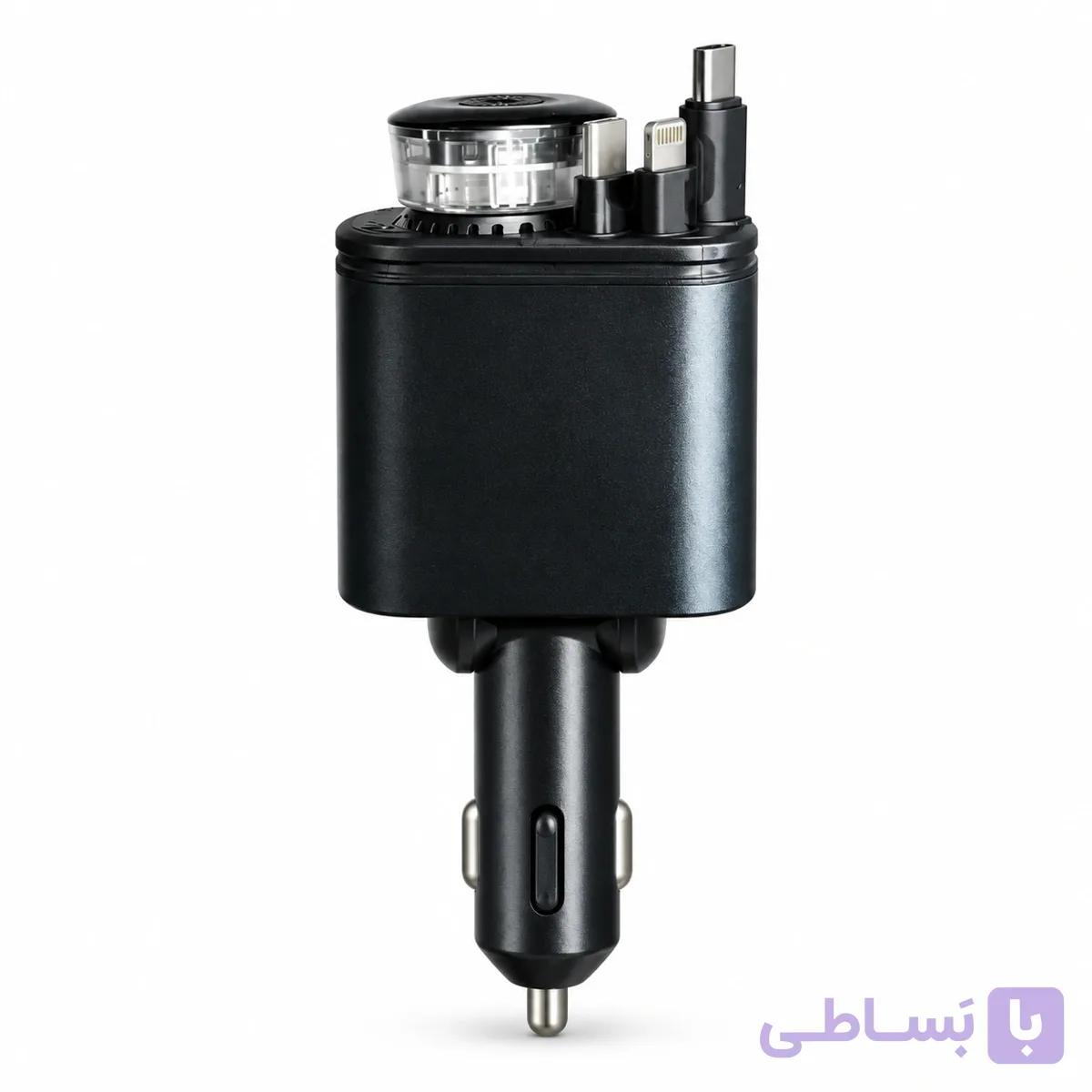 شارژر فندکی و خوشبو کننده خودرو 6کاره starlight 6in1 — تصویر 1