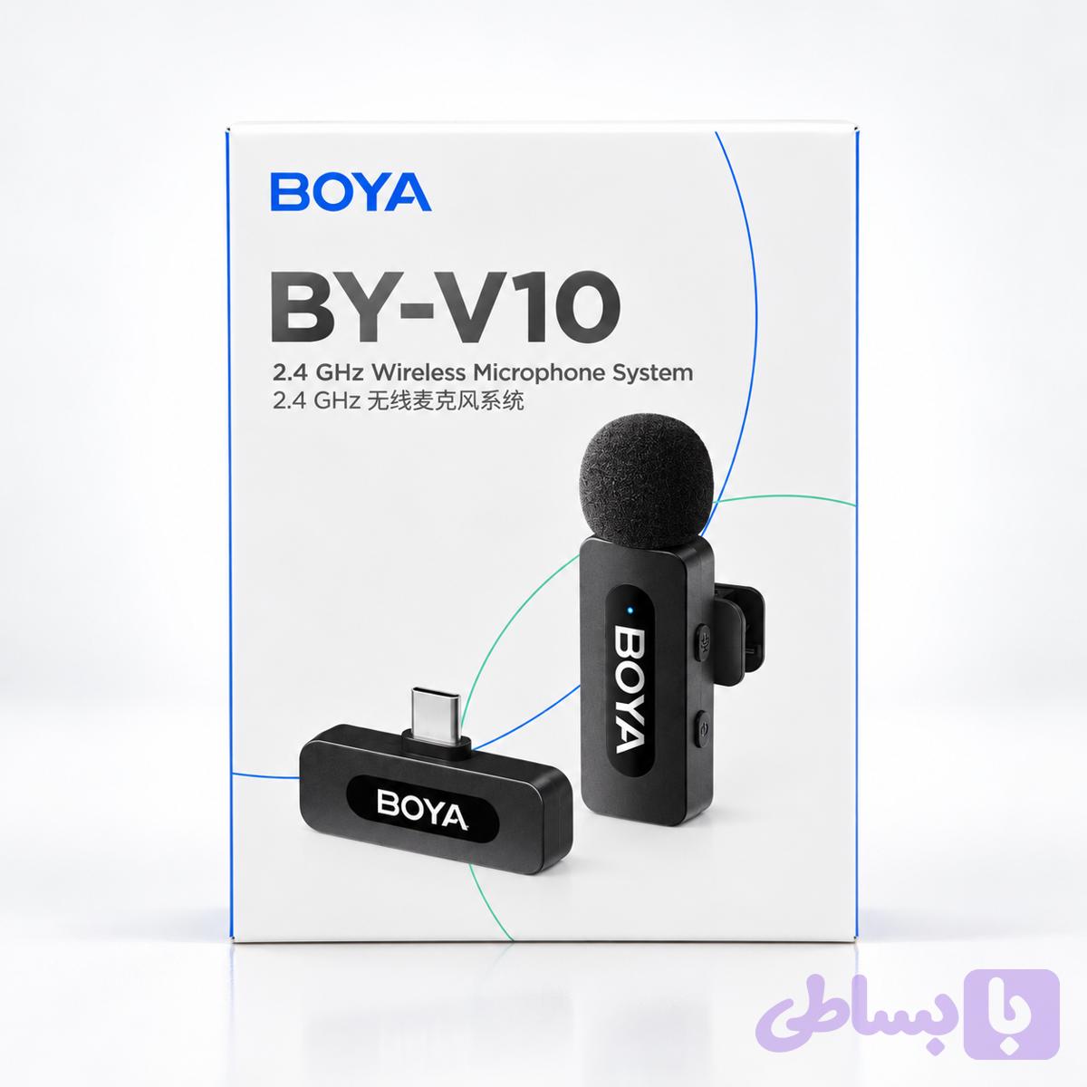 میکروفون یقه‌ای بی‌سیم بویا BOYA BY-V10 — تصویر 1