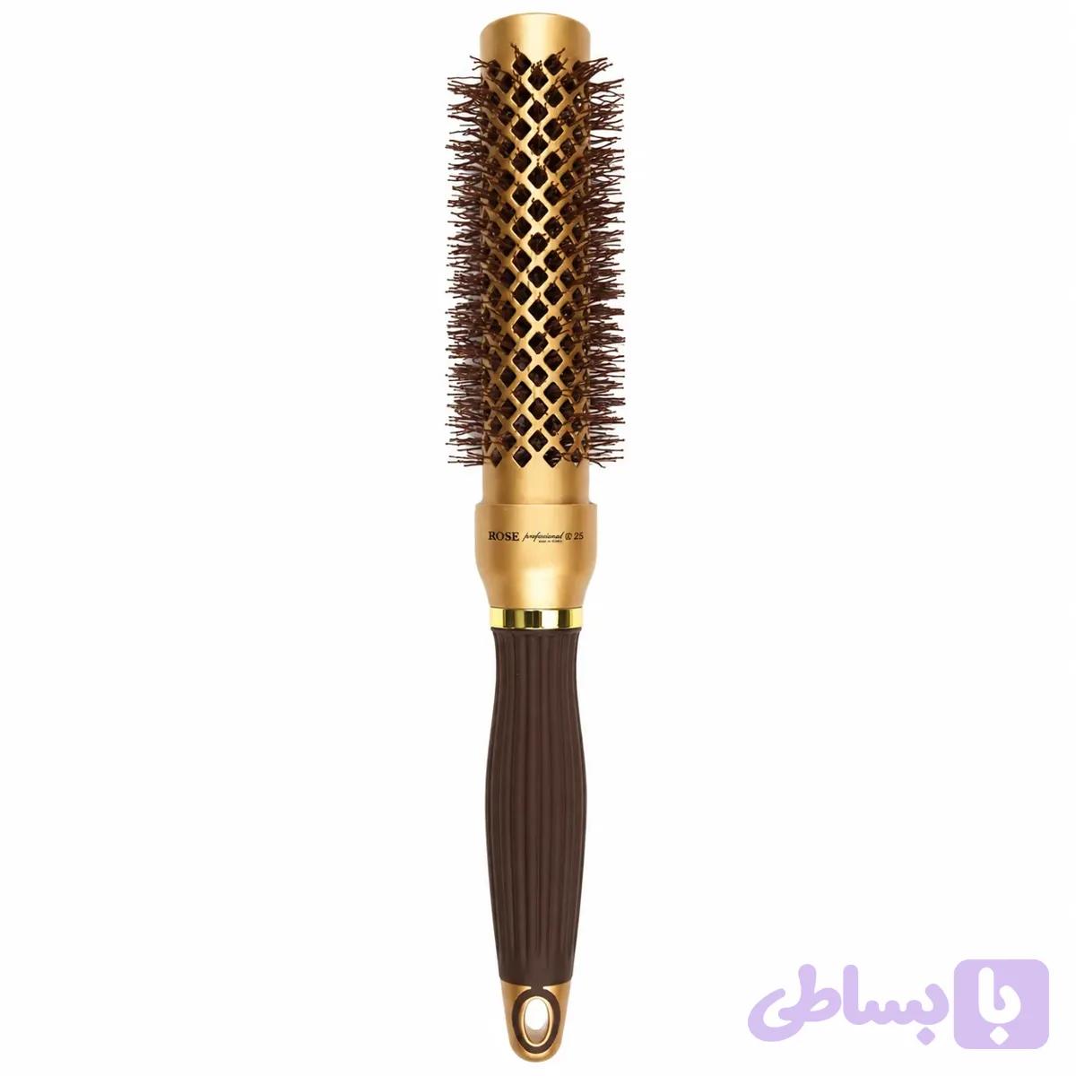 برس گرد سرامیک نسوز برند رز پروفشنال مدلgolden series سایز 25 — تصویر 1