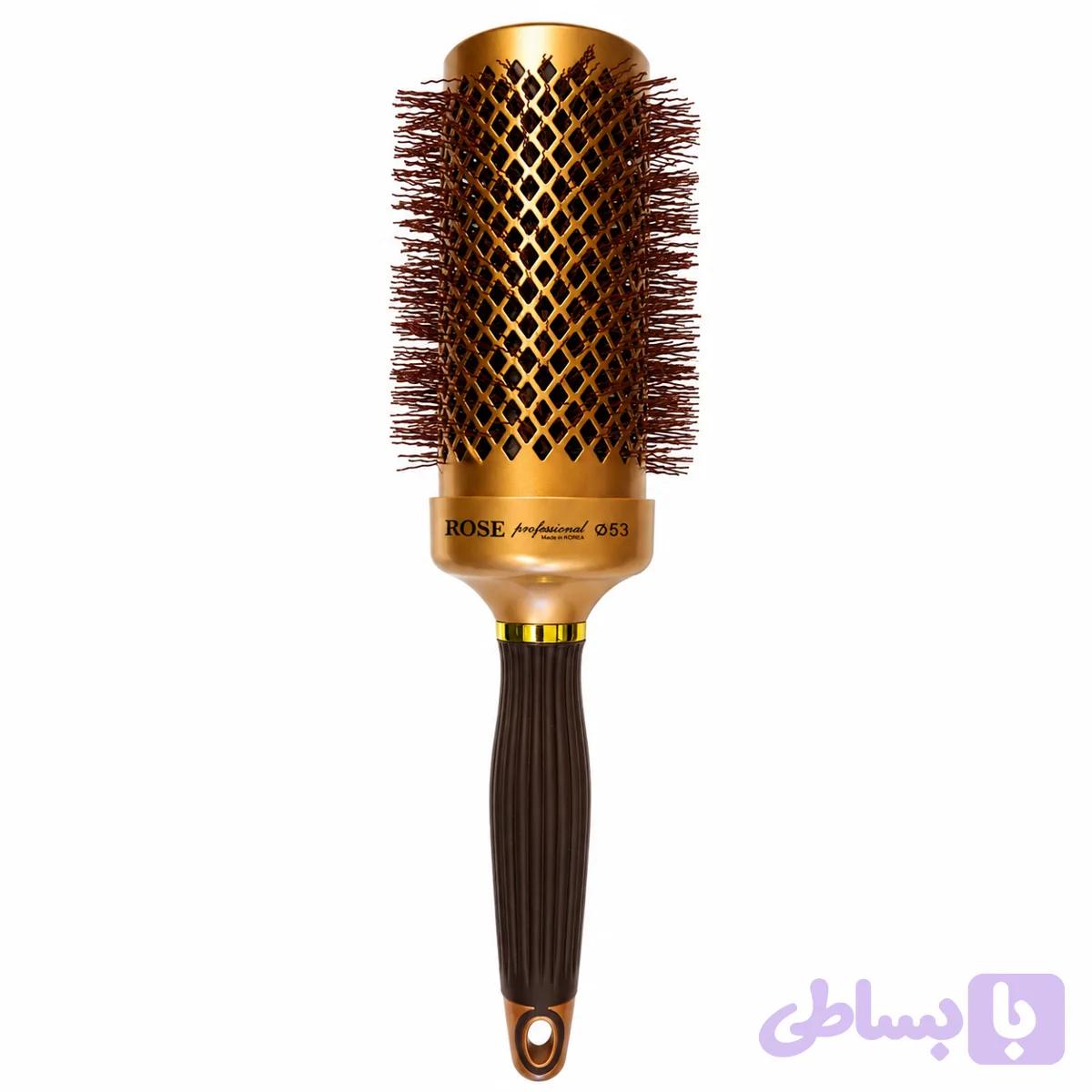 برس گرد سرامیک نسوز برند رز پروفشنال مدلgolden series سایز 53 — تصویر 1