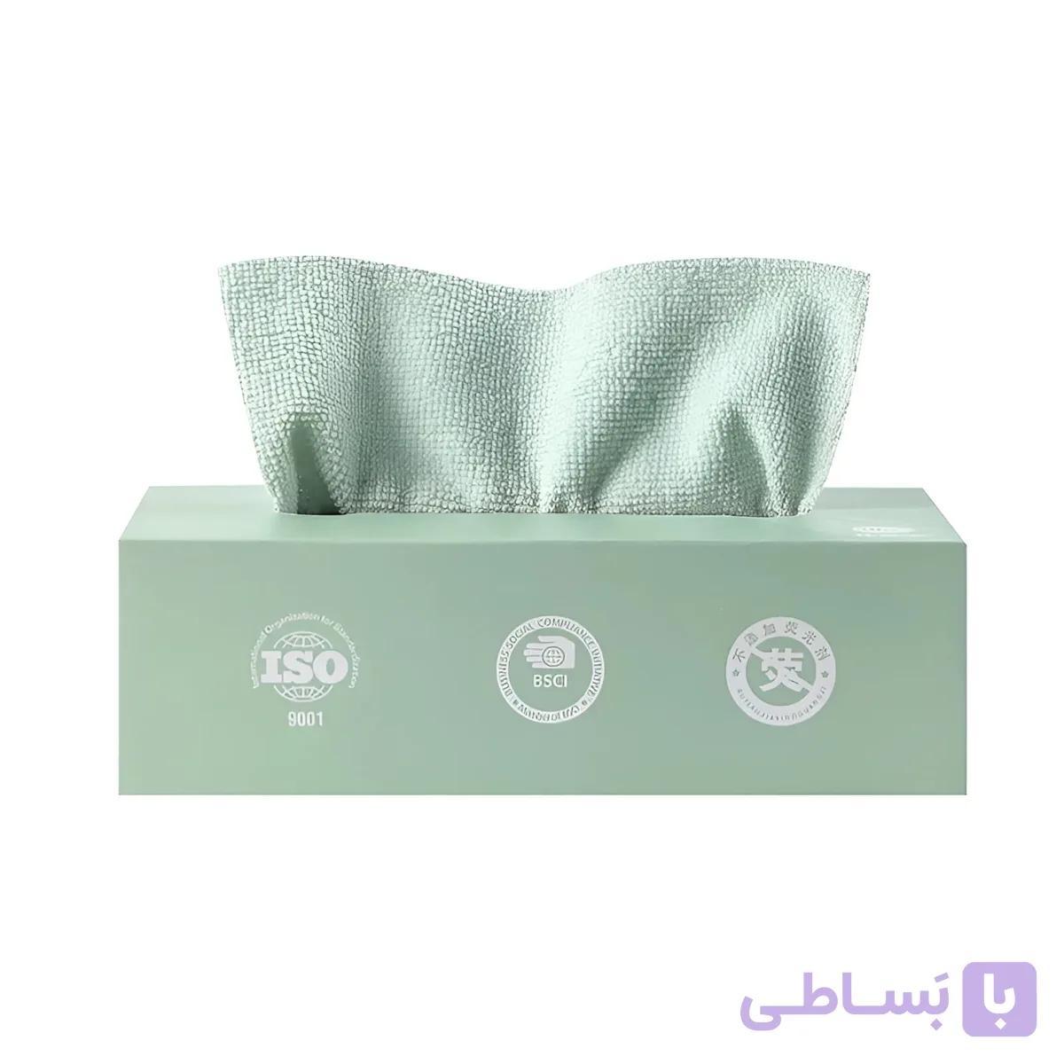 دستمال میکروفایبر ۲۰ عددی | حوله‌ای و قابل شستشو | صاحب جی — تصویر 1