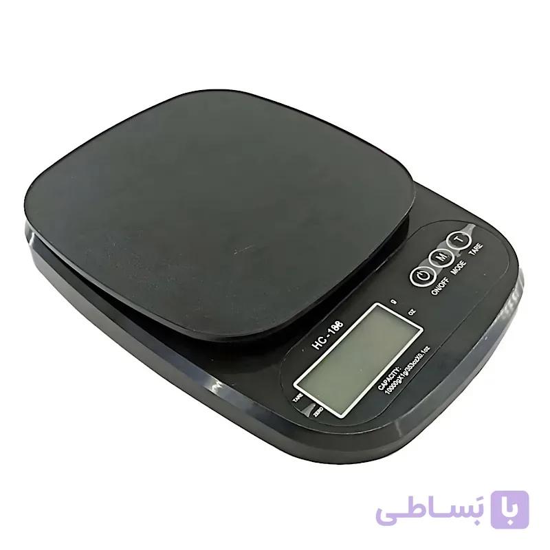 ترازو آشپزخانه دیجیتال مدل Unique | صفحه نمایش لامپ‌دار — تصویر 1