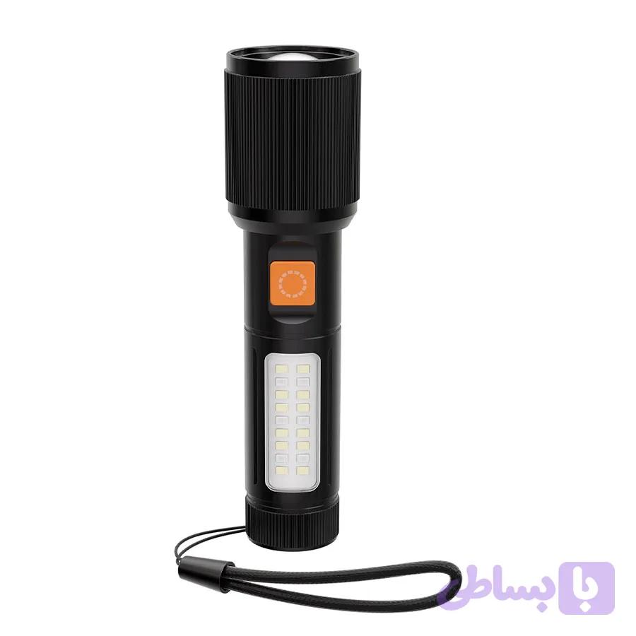 مینی چراغ قوه شارژی پرودو Porodo SOL APEX Mini Portable Torch Light PD9336BK — تصویر 1