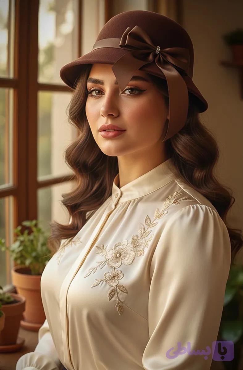 کلاه شهرزادی پاپیونی