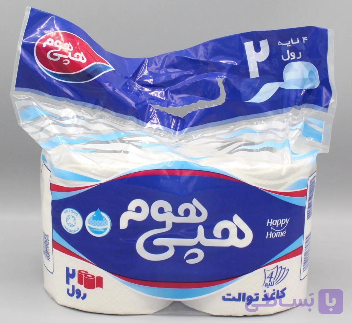 دستمال توالت دو قلو هپی هوم