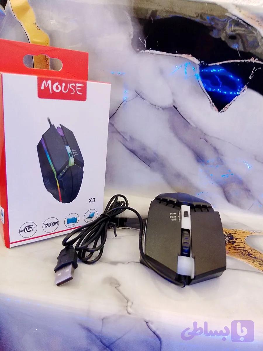 ماوس گیمینگ RGB مدل X3