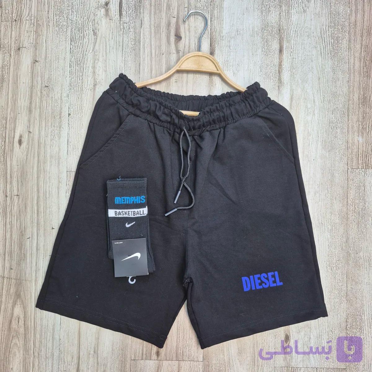 شلوارک پنبه گلکسی طرح Diesel — تصویر 1