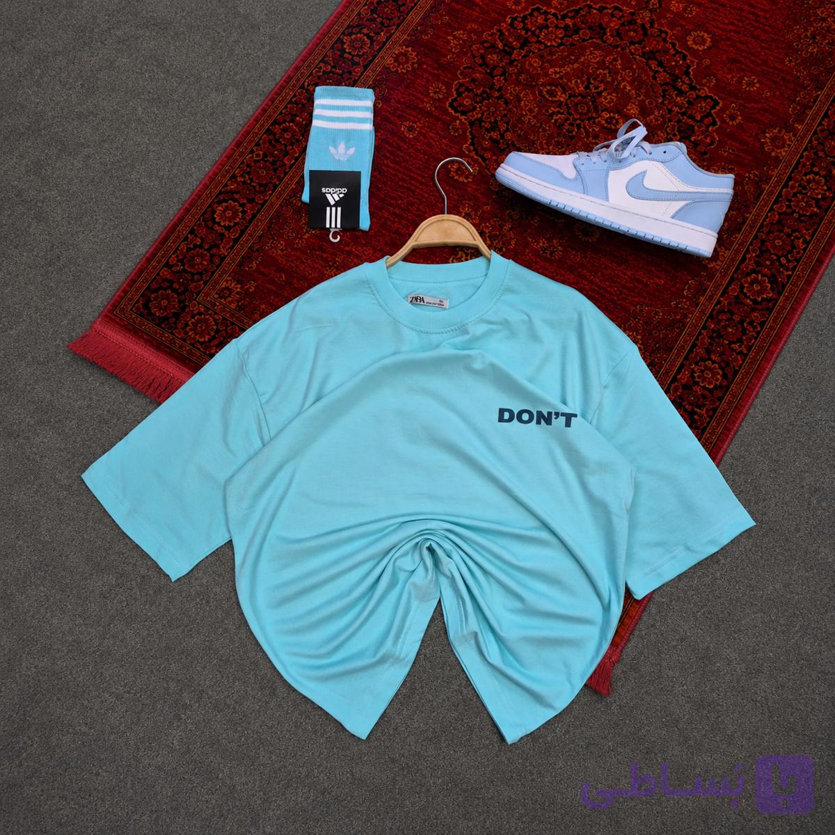 تیشرت باکسی مینیمال طرح Don’t — تصویر 1