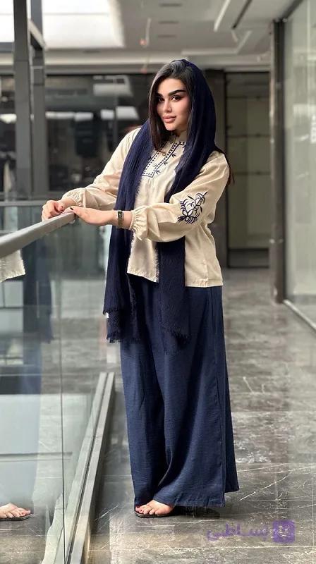 ست شومیز شلوار زنانه پریناز — تصویر 1