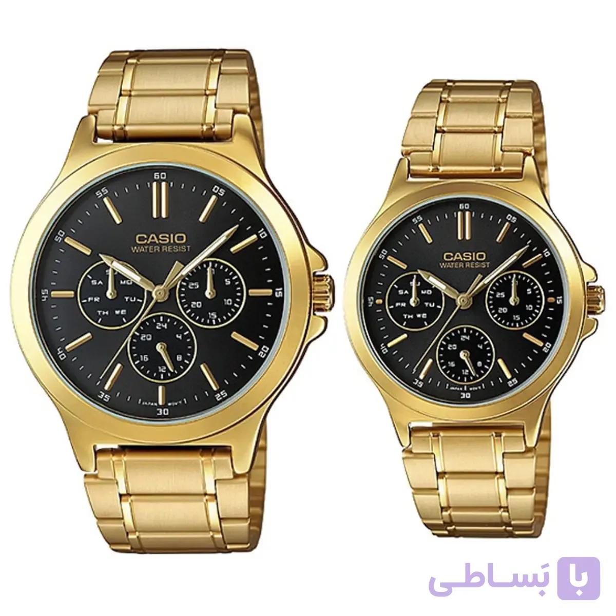 ست ساعت مچی کاسیو مدل MTP-V300G-1A & LTP-V300G-1A