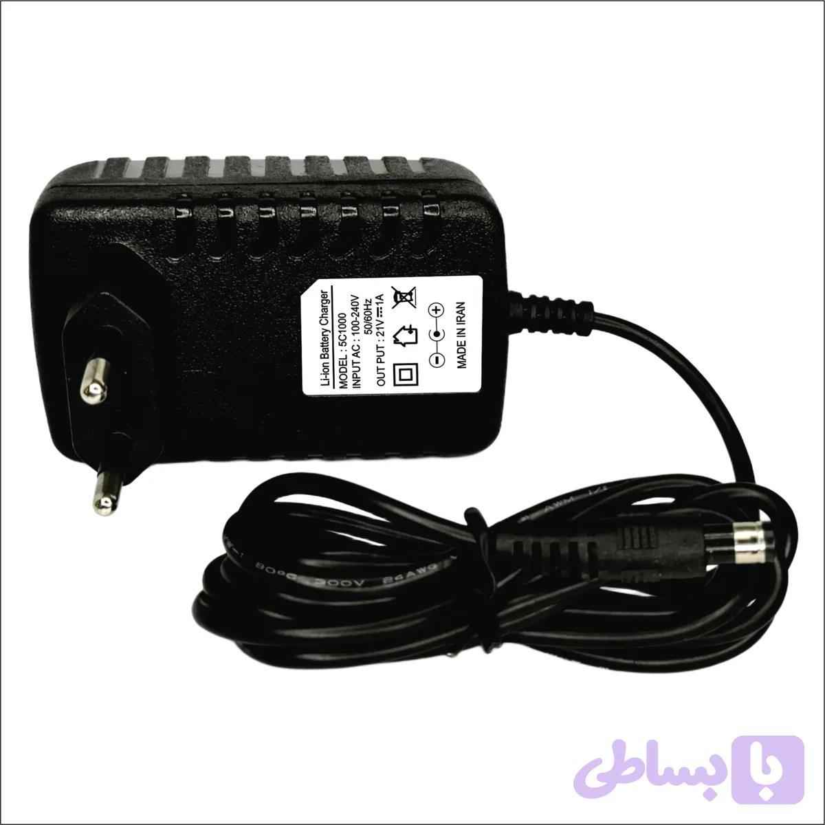 شارژر باتری لیتیوم یون - پلیمر 5 سل / 21V-1A -DIPOLE