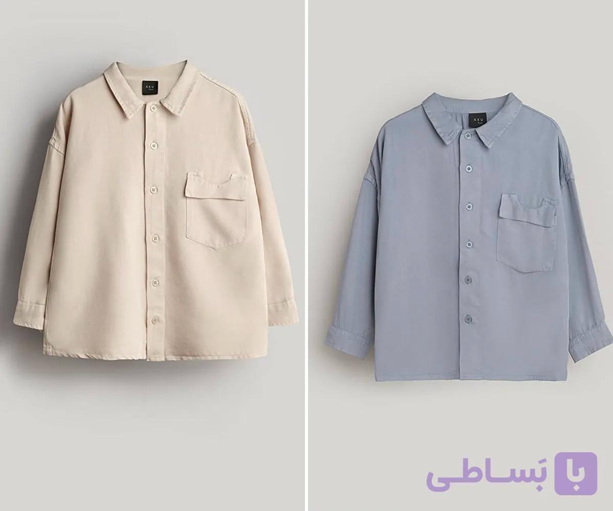 ‌ پیراهن کتان آکو