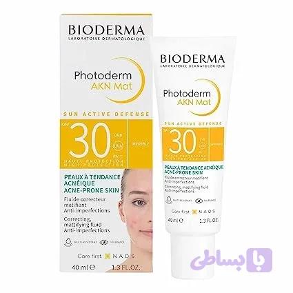 ضد آفتاب فلوییدی Photoderm AKN Mat پوست های چرب بایودرما