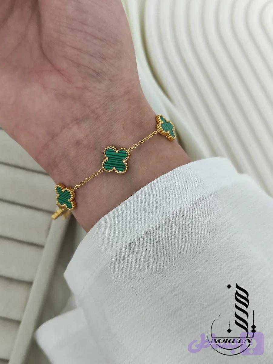 دستبند ونکلیف سبز کد 2122 — تصویر 1