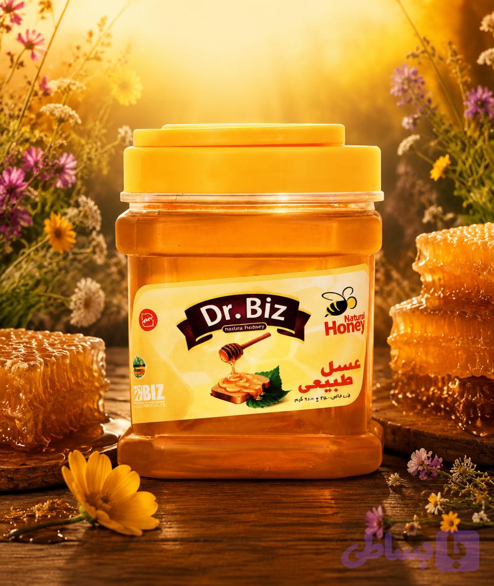 عسل طبیعی با ساکاروز کمتر از ۵ درصد دکتر بیز