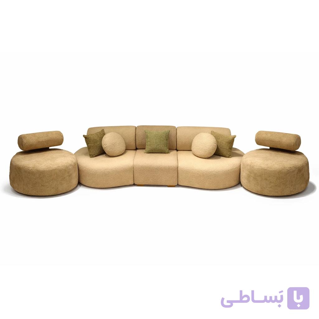 مبل ۸ نفره مدل لوبیا (Lobia) – هنرِ ترکیبِ فضای نشیمن و تختخواب