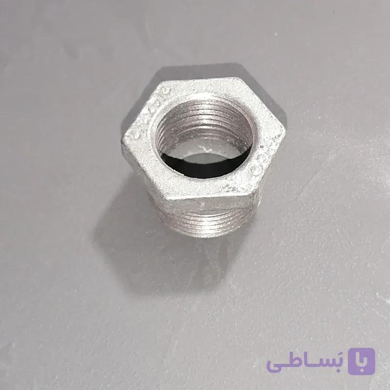 ماسوره تبدیل 2/5 به 2 گالوانیزه سایز 1/2*3/4 اینچ آهنی (سایز 25 به 20)
