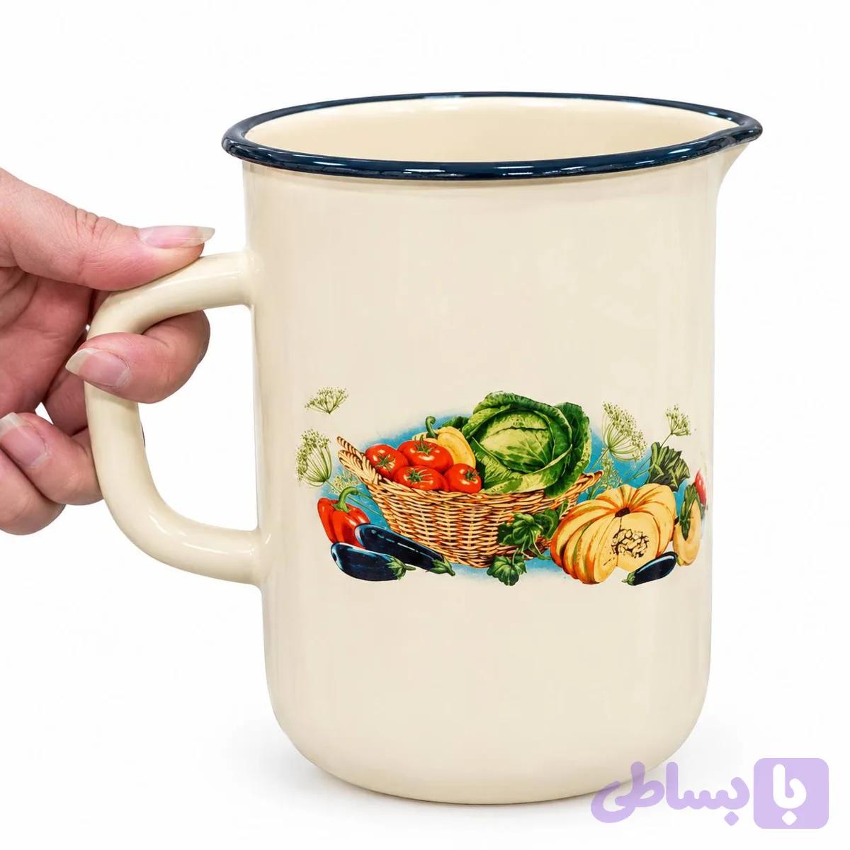 پارچ ۲ لیتری لعابی طرح کدو ساخت روسیه
