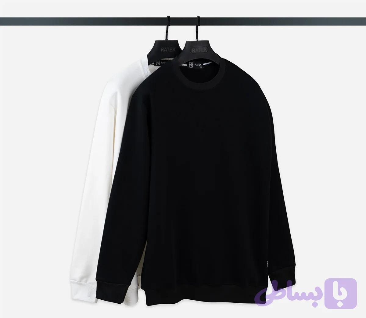 دورس ساده بیسیک مشکی و سفید دورس سه نخ خارخورده صد درصد پنبه بسیار پرفروش — تصویر 1