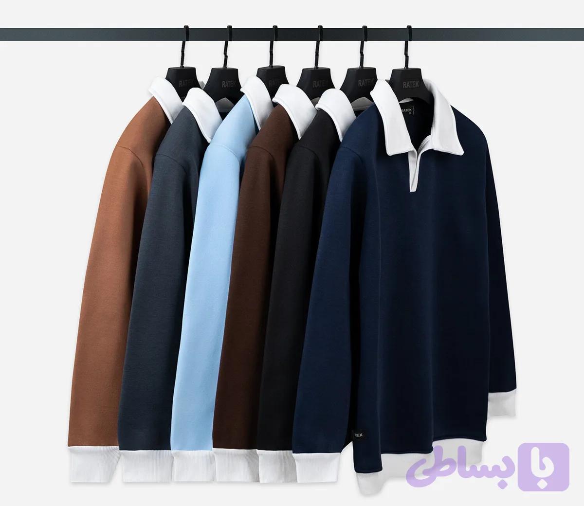 دورس نیم یقه یقه و کش باف سفید ترند پارچه دورس توکرک حوله ای بسیار پرفروش — تصویر 1