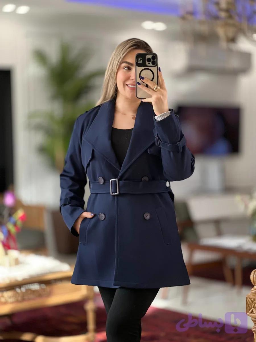 پالتو فوتر کجراه تمام استرکشی برند — تصویر 1