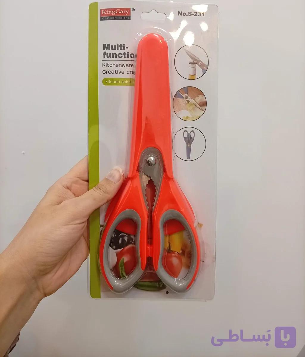 قیچی آشپزخانه کینگ گری مدل s-231 – نارنجی — تصویر 1