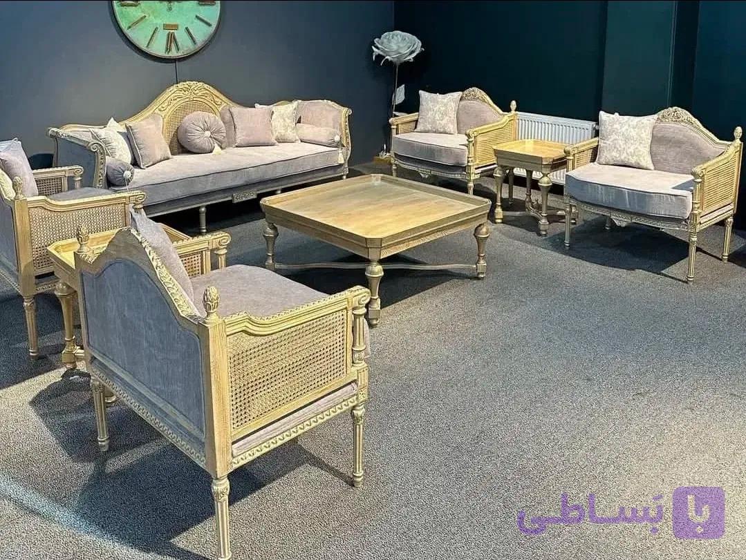 مبل استیل ابزاری کاجی