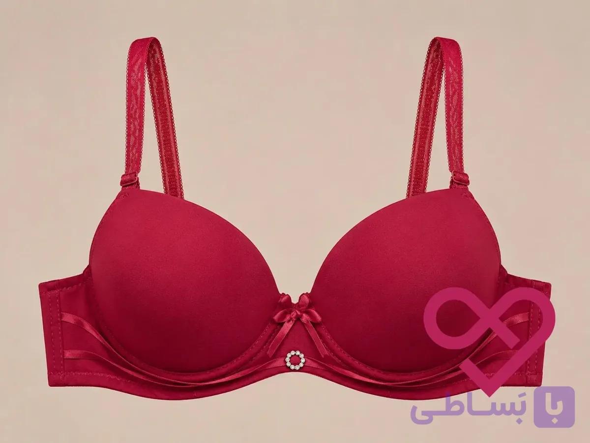خرید سوتین اسفنجی جکدار نگین دار | کد ۹۱۶ — تصویر 1