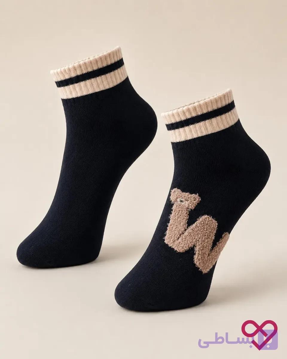 قیمت و خرید جوراب مچی اسپرت زنانه | طرح P برجسته