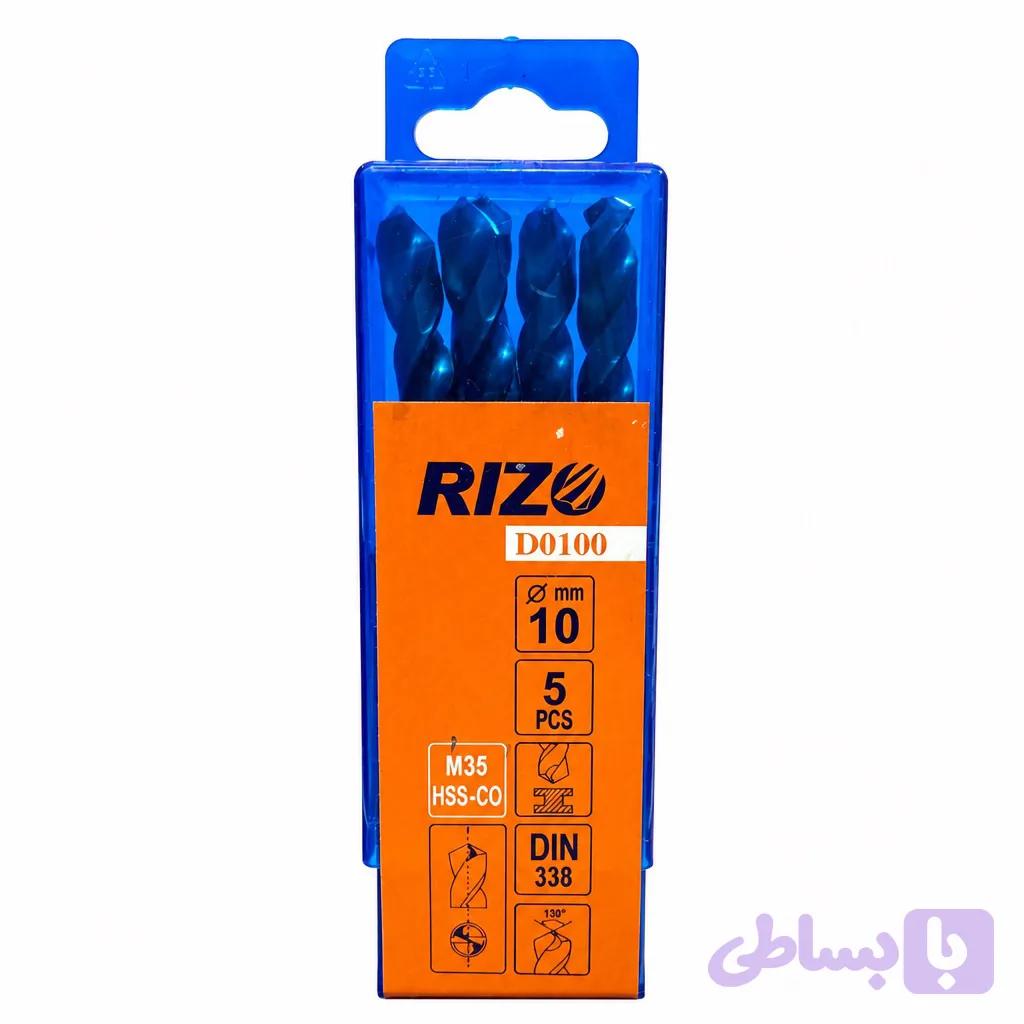 مته اهن کوبالت دار 5%برند ریزو سایز 10mm